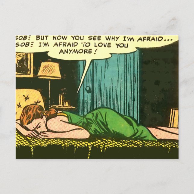 Postal Llorando En Mi Dormitorio (Anverso)