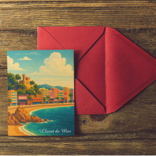 Postal Lloret de Mar España Viaje de época