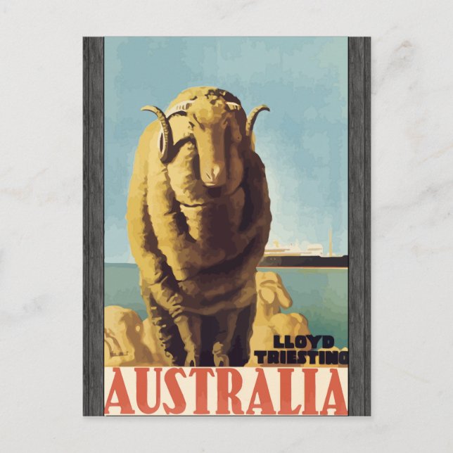 Postal Lloyd Triesting Australia, Vintage (Anverso)