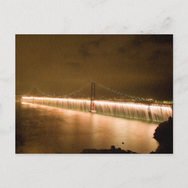 Postal Lluvia de fuegos artificiales (Anverso)