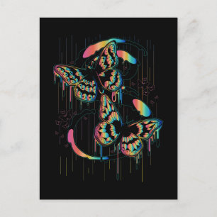 Postal Lluvia de mariposa