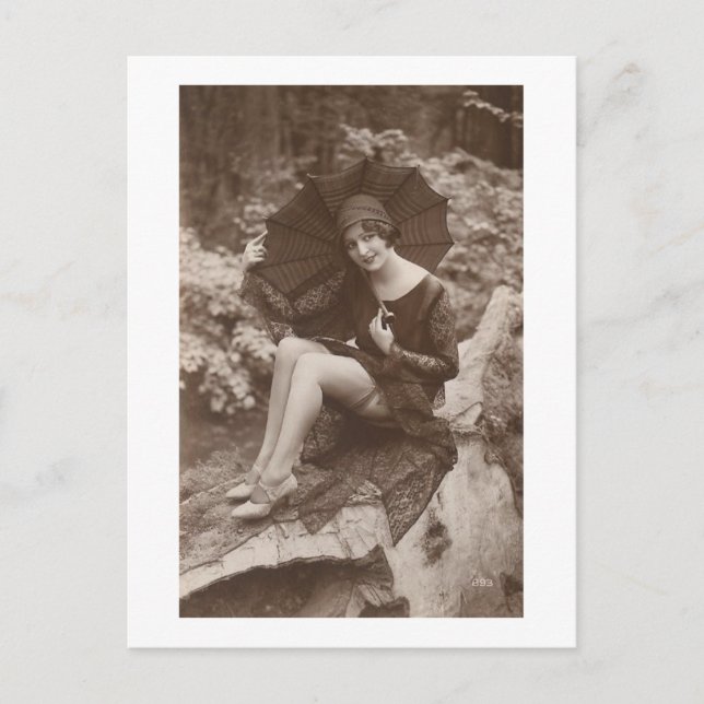 Postal Lluvia de primavera (Anverso)