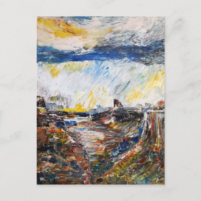 Postal Lluvia en Canyon (Anverso)