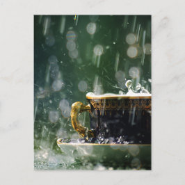 Postal Lluvia en una taza de té