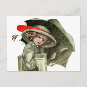 Postal Lluvia otoñal