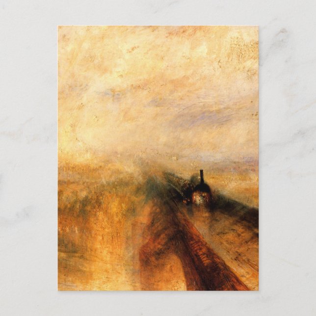 Postal Lluvia, vapor y velocidad - El gran ferrocarril oc (Anverso)