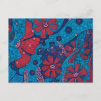 Lluvia veraniega Flores Flores Azul Rosa Floral Ar