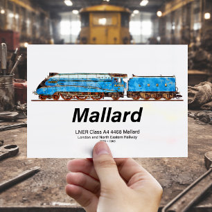 Postal LNER Clase A4 4468 Mallard - Lugar de vapor más rá