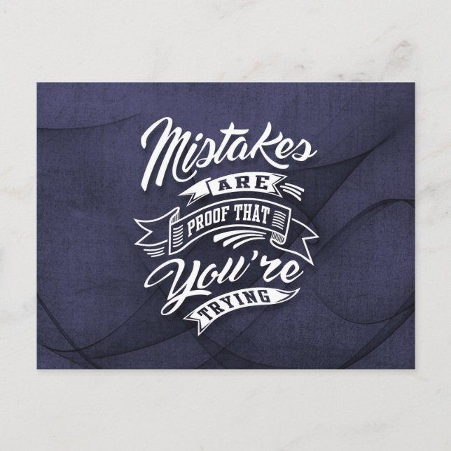 Postal Lo estás intentando - Citas Inspiradoras. (Anverso)