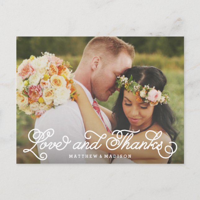 Postal Lo hacemos | Boda Gracias Postcard (Anverso)