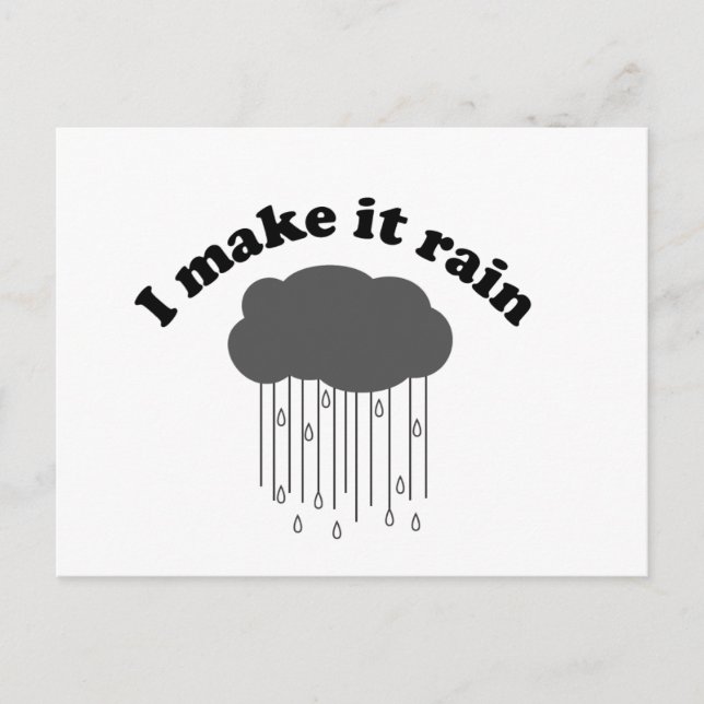 Postal Lo Hago Lluvia (Anverso)
