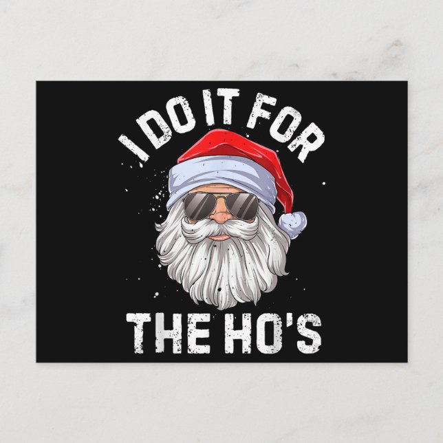 Postal Lo hago por los graciosos Navidades inapropiados d (Anverso)
