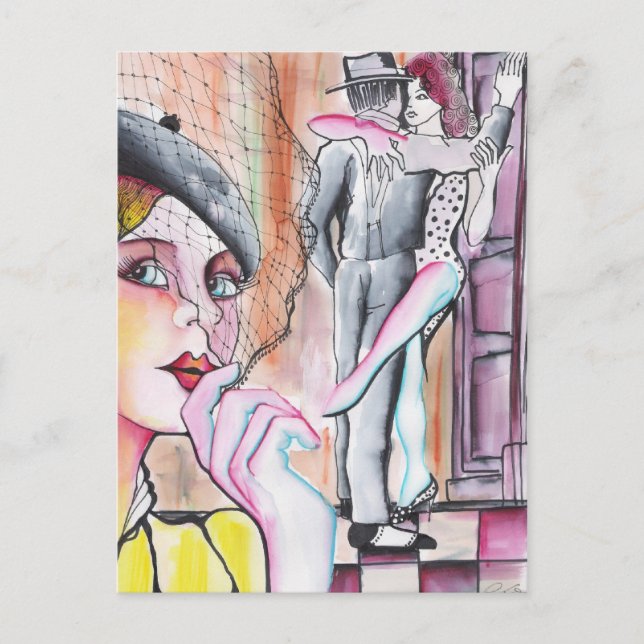 Postal ¡Lo han visto con otra! - Tango (Anverso)