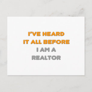 Postal Lo He Oído Todo Antes. Realtor