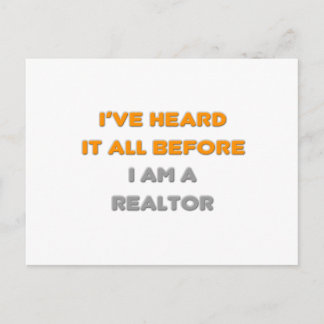 Postal Lo He Oído Todo Antes. Realtor