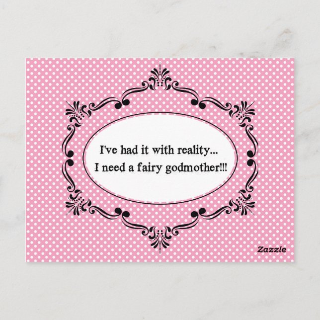 Postal Lo he tenido con la realidad (Reverso)