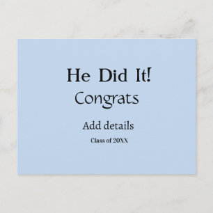 Postal lo hizo felicitaciones graduación agregar nombre d