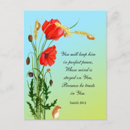 Postal Lo mantendrás en perfecta paz