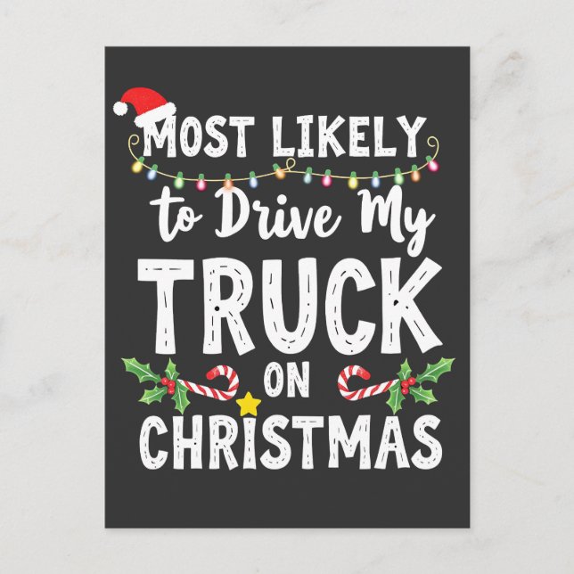 Postal Lo más probable es que conduzca mi camión a los Na (Anverso)