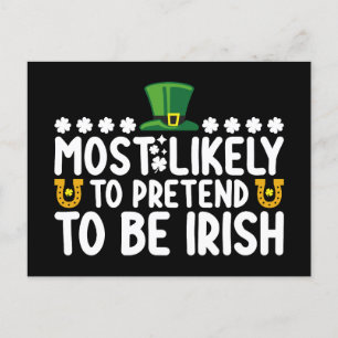Postal Lo Más Probable Es Que Pretenda Ser El Día Irlandé