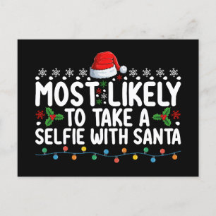 Postal Lo Más Probable Es Tomar Un Selfie Con Navidades D