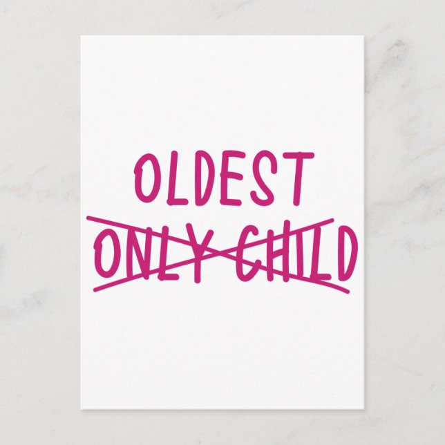 Postal Lo más viejo con sólo un niño cruzado (Anverso)