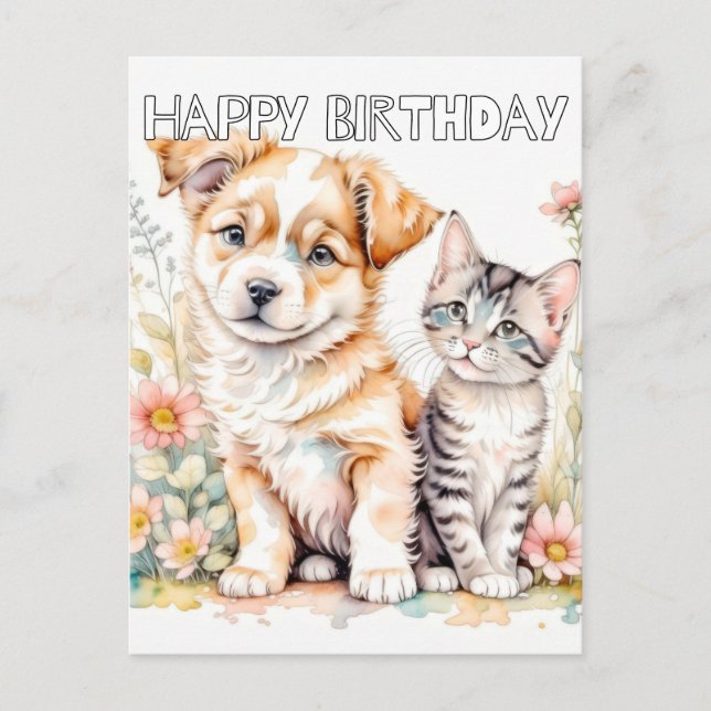 Postal Lo Mejor Adorable De Los Amigos Para Siempre (Anverso)