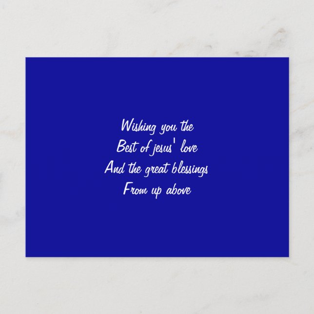 Postal Lo mejor del amor de Jesús (Anverso)