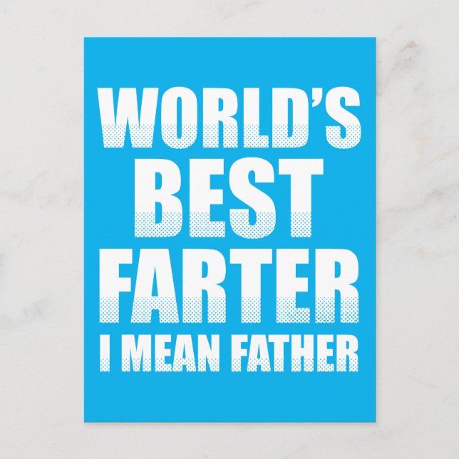Postal Lo mejor del mundo, quiero decir padre (Anverso)