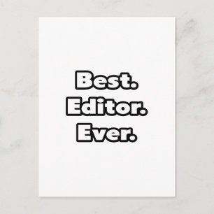Postal Lo mejor. Editor. Nunca.