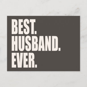 Postal Lo mejor. Esposo. Nunca.
