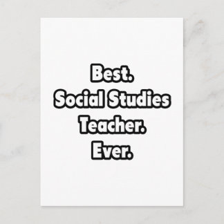 Postal Lo mejor. Profesor de Estudios Sociales. Nunca.