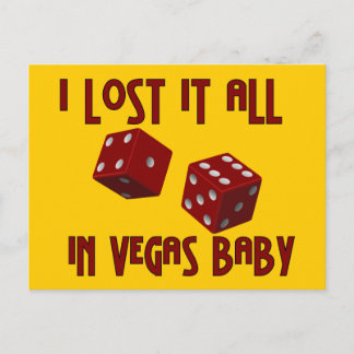 Postal Lo Perdimos Todo En La Postcard De Las Vegas