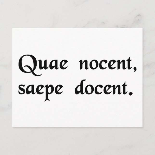 Postal Lo que duele, a menudo enseña. (Anverso)