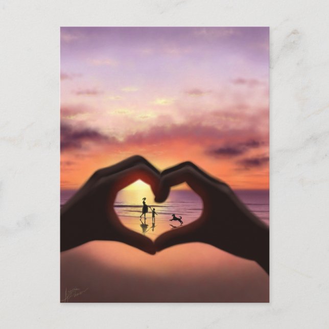 Postal Lo Que El Amor Significa Para Mí Postcard (Anverso)