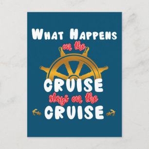 Postal Lo que pasa en el crucero permanece