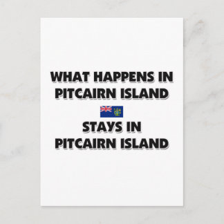 Postal Lo Que Pasa En La ISLA PITCAIRN Se Queda Allí