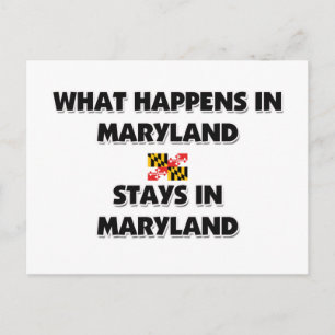 Postal Lo Que Pasa En MARYLAND Se Queda Allí