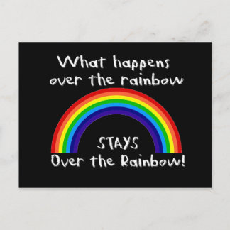 Postal Lo Que Pasa Sobre El Arcoiris...