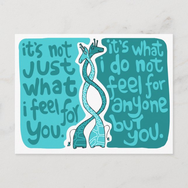 Postal Lo que siento (Anverso)