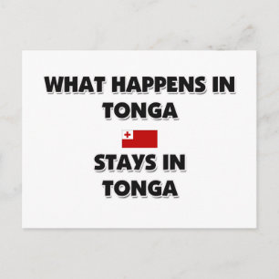 Postal Lo Que Sucede En TONGA Permanece Ahí