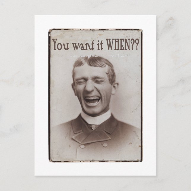 Postal ¿Lo Quieres Cuando? (Anverso)