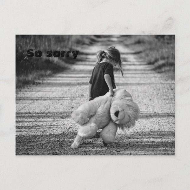 Postal Lo siento. (Anverso)