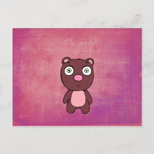 Postal Lo siento mucho (postal) (Anverso)
