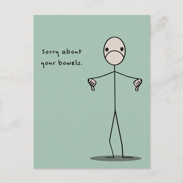 Postal Lo siento por tus bolos (Anverso)