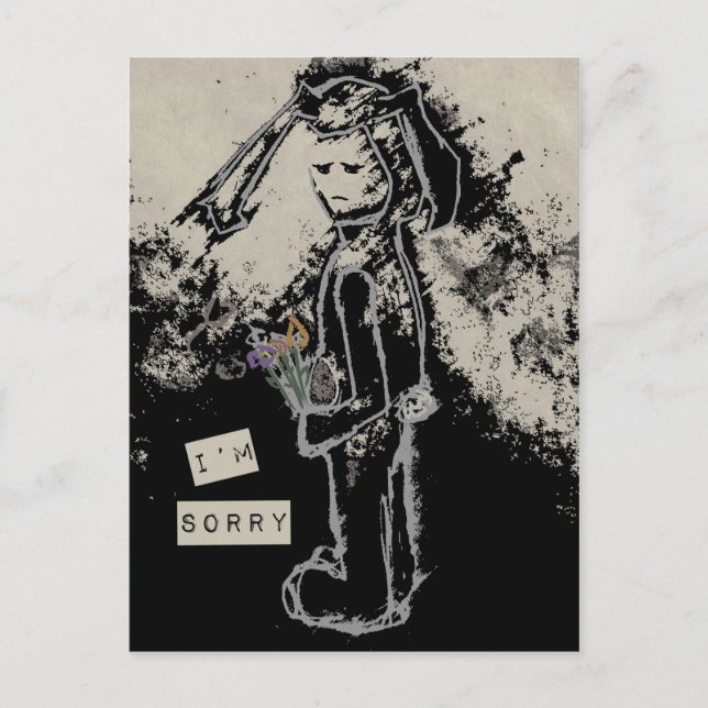 Postal lo siento sinibunny (Anverso)