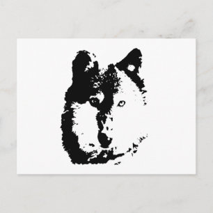 Postal Lobo de arte pop