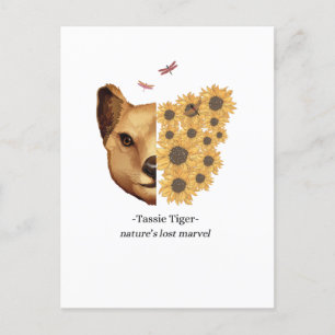 Postal Lobo de Tasmania Tassie Tiger Thylacine