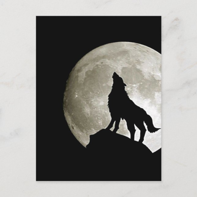 Postal Lobo gótico (Anverso)