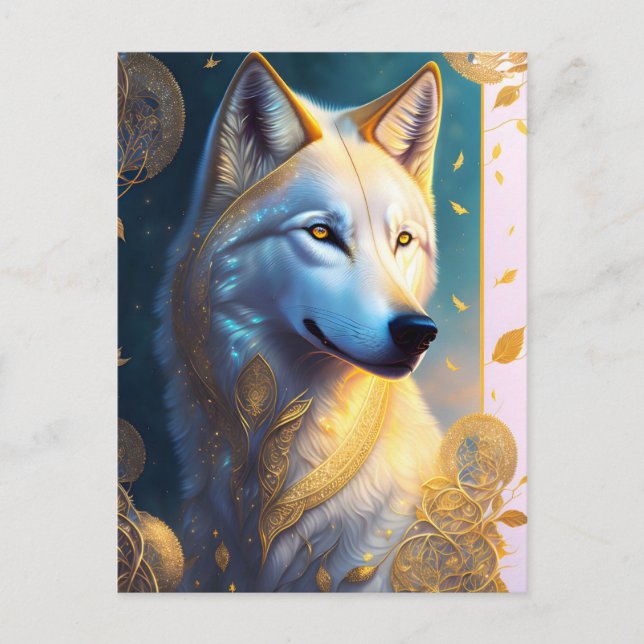 Postal Lobo mágico, posta (Anverso)